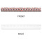 Red & Black Dots & Stripes Plastic Ruler - 12" - APPROVAL
