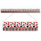 Red & Black Dots & Stripes Plastic Ruler - 12" (Personalized)