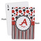 Red & Black Dots & Stripes Playing Cards - Approval