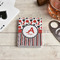 Red & Black Dots & Stripes Playing Cards - In Context