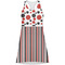 Red & Black Dots & Stripes Racerback Dress - X Large