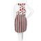 Red & Black Dots & Stripes Racerback Dress - On Model - Back