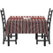Red & Black Dots & Stripes Rectangular Tablecloths - Side View