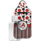 Red & Black Dots & Stripes Sanitizer Holder Keychain - Large with Case