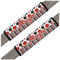 Red & Black Dots & Stripes Seat Belt Covers (Set of 2)