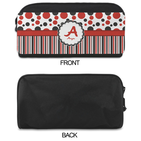 Red & Black Dots & Stripes Shoe Bags - APPROVAL