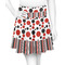 Red & Black Dots & Stripes Skater Skirt - Front