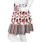 Red & Black Dots & Stripes Skater Skirt - Side
