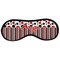 Red & Black Dots & Stripes Sleeping Eye Masks - Large (Personalized)