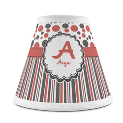 Red & Black Dots & Stripes Chandelier Lamp Shade (Personalized)