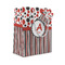 Red & Black Dots & Stripes Small Gift Bag - Front/Main