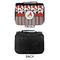 Red & Black Dots & Stripes Small Travel Bag - APPROVAL