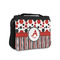 Red & Black Dots & Stripes Small Travel Bag - FRONT
