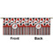Red & Black Dots & Stripes Small Zipper Pouch Approval (Front and Back)