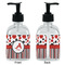 Red & Black Dots & Stripes Glass Soap/Lotion Dispenser - Approval