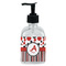 Red & Black Dots & Stripes Soap/Lotion Dispenser (Glass)