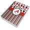 Red & Black Dots & Stripes Spiral Journal 7 x 10 - Main