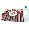 Red & Black Dots & Stripes Sports & Fitness Towel (Personalized)