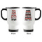 Red & Black Dots & Stripes Stainless Steel Travel Mug with Handle - Apvl