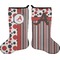 Red & Black Dots & Stripes Stocking - Double-Sided - Approval