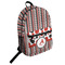 Red & Black Dots & Stripes Student Backpack (Personalized)