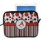 Red & Black Dots & Stripes Tablet Case / Sleeve - Large (Personalized)