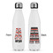 Red & Black Dots & Stripes Tapered Water Bottle - Apvl
