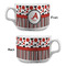Red & Black Dots & Stripes Tea Cup - Single Apvl