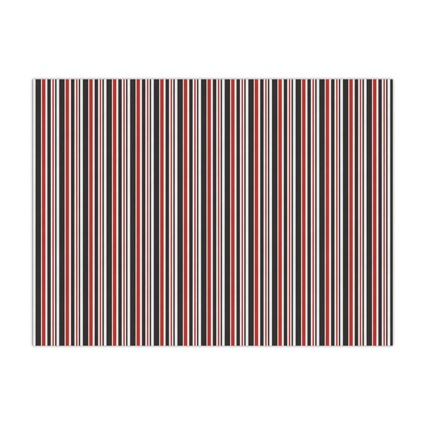 Custom Red & Black Dots & Stripes Tissue Paper Sheets