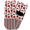 Red & Black Dots & Stripes Toddler Ankle Socks