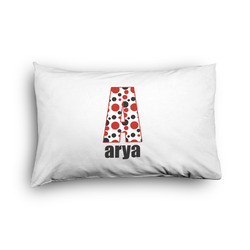 Red & Black Dots & Stripes Pillow Case - Toddler - Graphic (Personalized)
