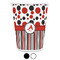 Red & Black Dots & Stripes Custom Waste Basket