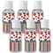 Red & Black Dots & Stripes Travel Bottles (Personalized)