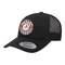 Red & Black Dots & Stripes Trucker Hat - Black
