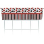 Red & Black Dots & Stripes Valance (Personalized)