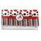Red & Black Dots & Stripes Vinyl Checkbook Cover (Personalized)