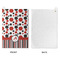 Red & Black Dots & Stripes Waffle Weave Golf Towel - Approval