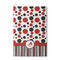 Red & Black Dots & Stripes Waffle Weave Golf Towel - Front/Main