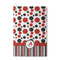 Red & Black Dots & Stripes Waffle Weave Golf Towel (Personalized)