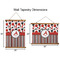 Red & Black Dots & Stripes Wall Hanging Tapestries - Parent/Sizing