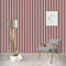 Red & Black Dots & Stripes Wallpaper & Surface Covering