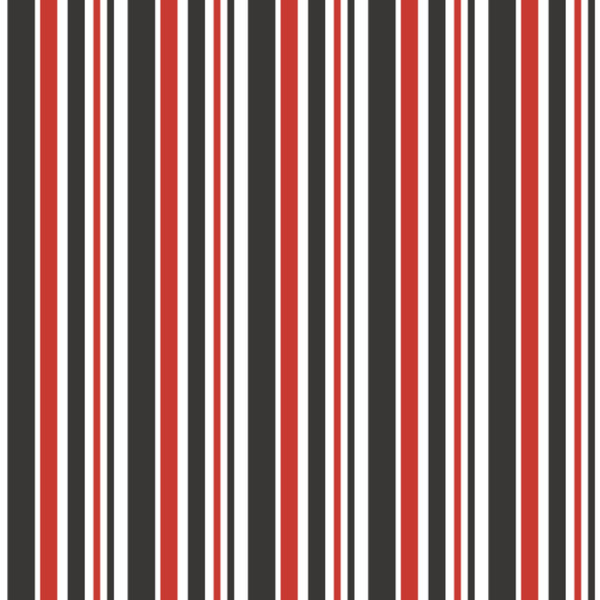 Custom Red & Black Dots & Stripes Wallpaper & Surface Covering (Peel & Stick 24"x 24" Sample)