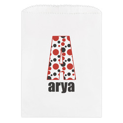 Red & Black Dots & Stripes Treat Bag (Personalized)