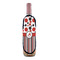 Red & Black Dots & Stripes Wine Bottle Apron - IN CONTEXT