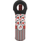 Red & Black Dots & Stripes Wine Tote Bag (Personalized)