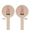 Red & Black Dots & Stripes Wooden 6" Stir Stick - Round - Double Sided - Front & Back