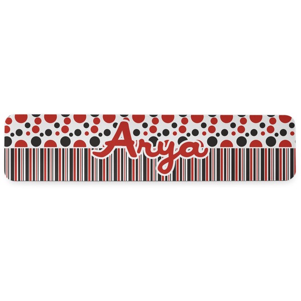 Red & Black Dots & Stripes Wrist Rest - Apvl