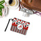 Red & Black Dots & Stripes Wristlet ID Cases - LIFESTYLE