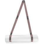 Red & Black Dots & Stripes Yoga Mat Strap (Personalized)