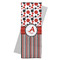 Red & Black Dots & Stripes Yoga Mat Towel with Yoga Mat
